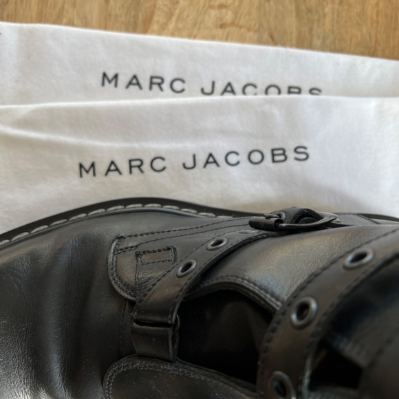 New Marc Jacobs men’s black combat boot size 8 - Picture 7 of 10